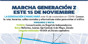 Marcha Generación Z 15 noviembre 2025